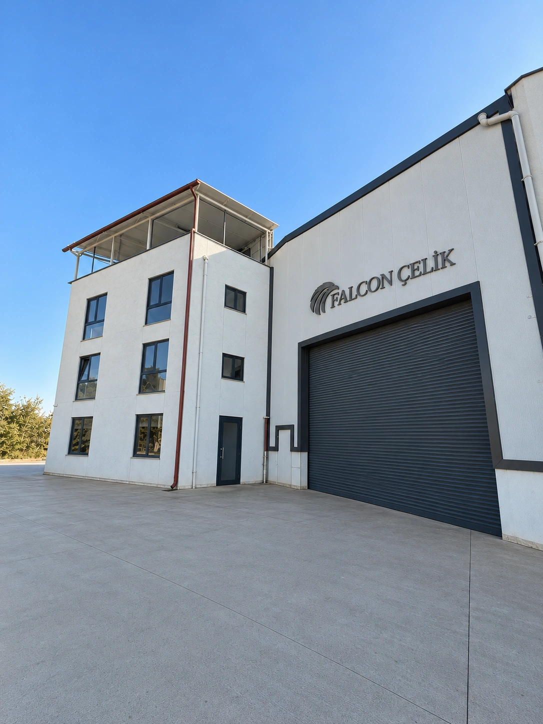 Falcon Çelik — fabrika dış cephesi